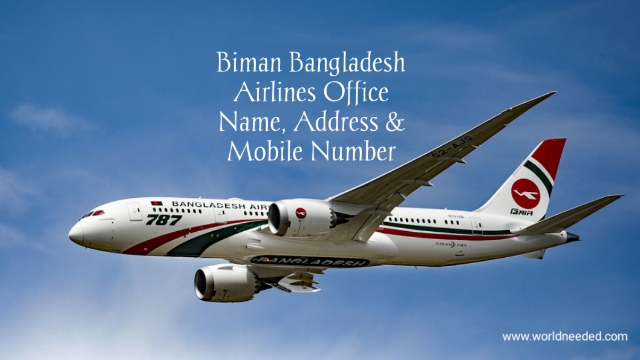 Biman Bangladesh Airlines Office Address And Mobile Number