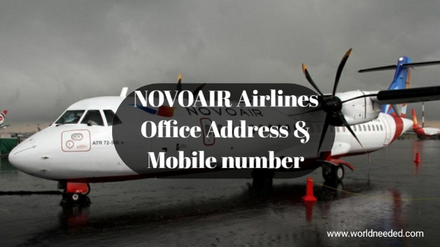 Novoair Airlines Ticket Counter Mobile Number in Bangladesh